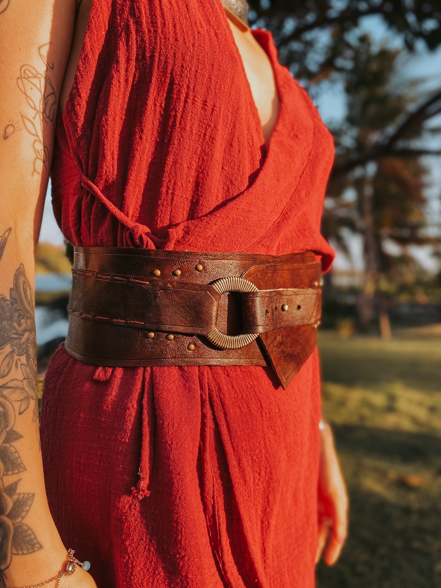 Natural Leather Belt