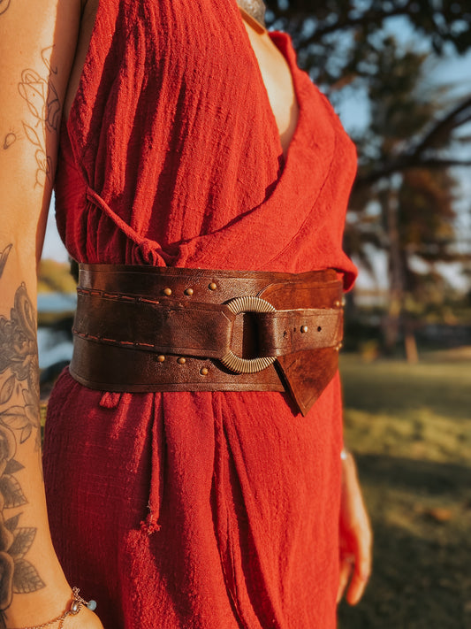 Natural Leather Belt