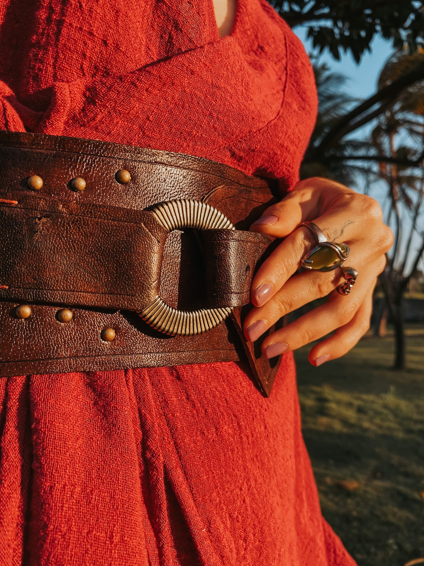 Natural Leather Belt