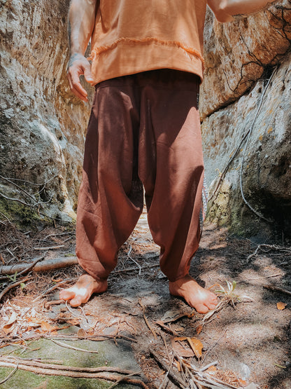 Samurai Pants - Black c. Linen