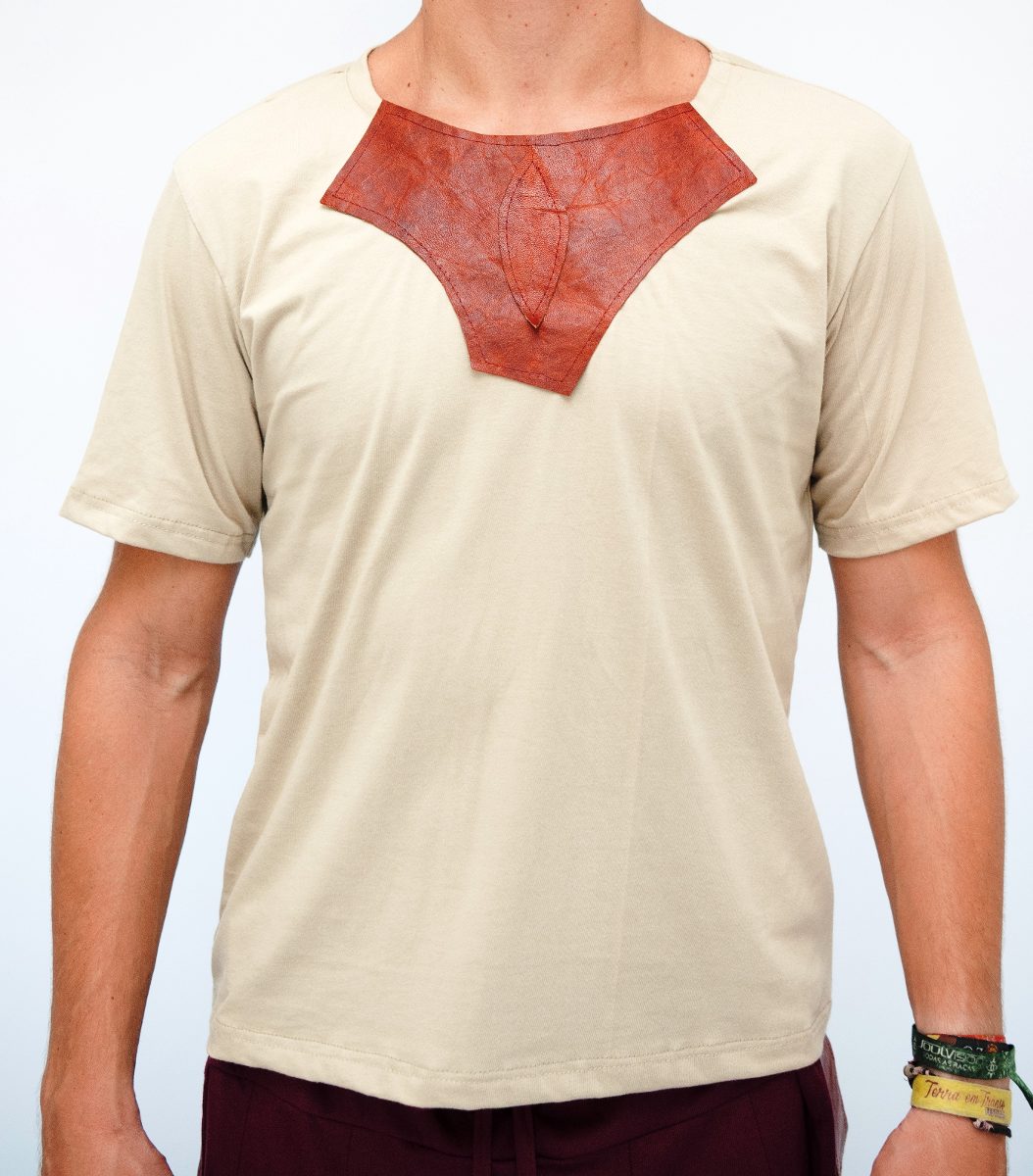 Goa Shirt with Leather - Ecological Black